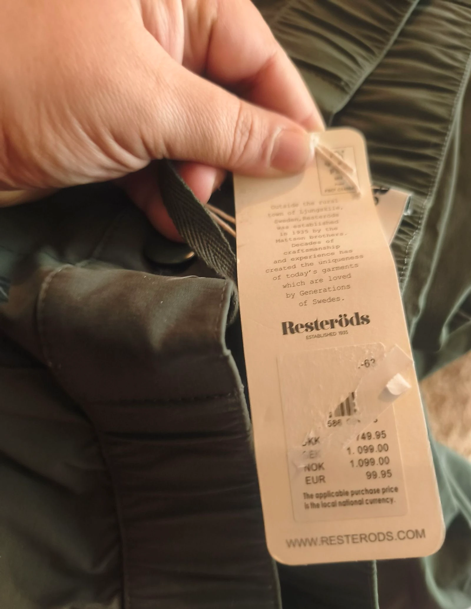 Technische broek Resteröds Kaki Groen - Maat XL - Nieuw met label – photo 7
